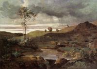 Corot, Jean-Baptiste-Camille - The Roman Campagna in Winter